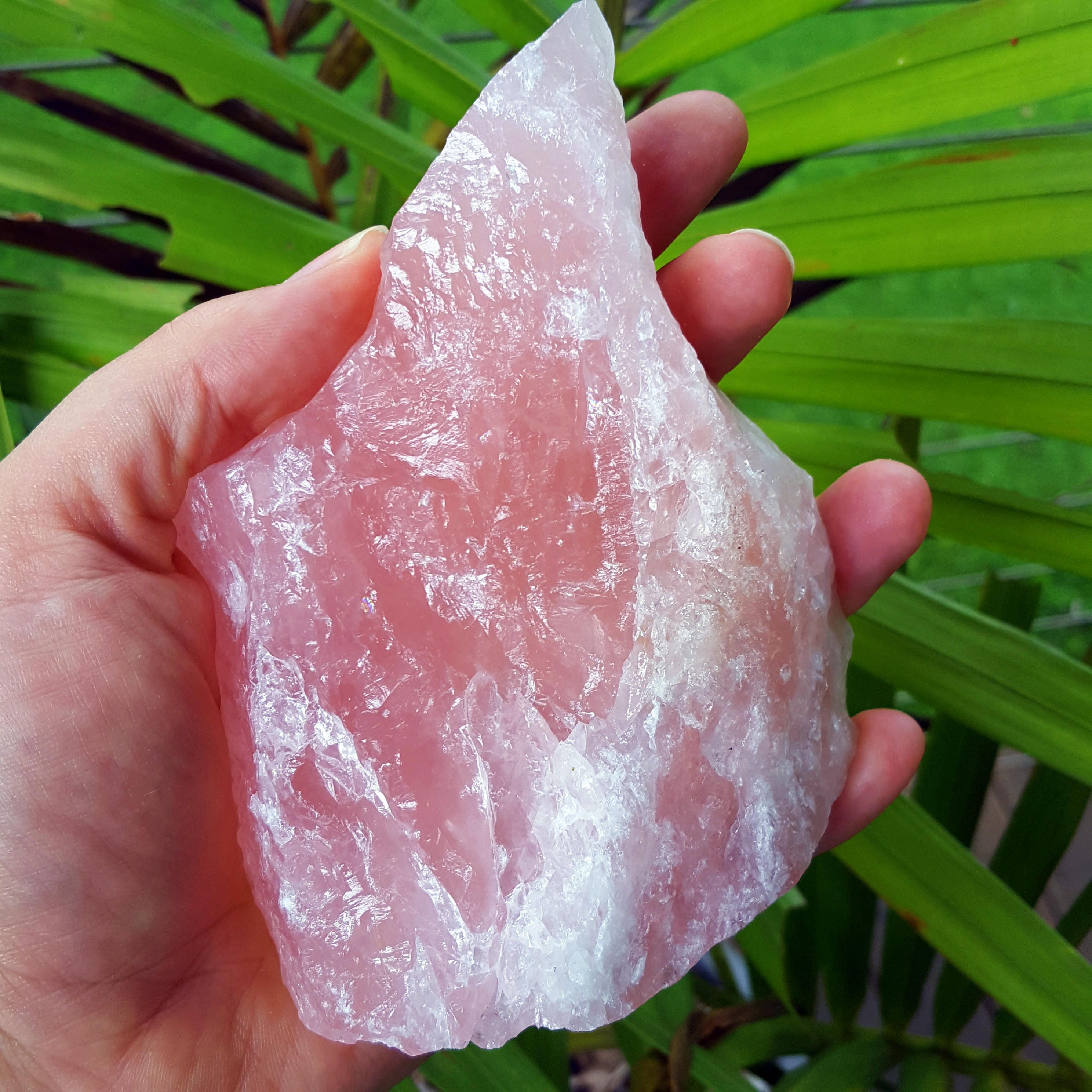 Raw Rose Quartz // XL // Light Pink // Stress Love Healing