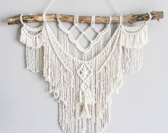 Large 35" Macrame Wall Hanging // tapestry // macrame decor // boho decor // wall art // bohemian // Made to order