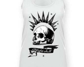 Life is Strange sleeveless shirt Chloe Price cosplay Misfit Skull shirt screenprint design Racerback tank Best Quality Chloe Price cosplay!