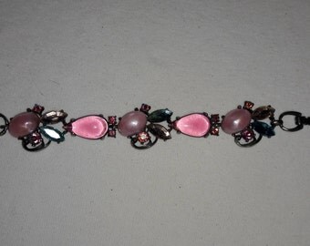Multi Colored Vintage Rhinestone Bracelet