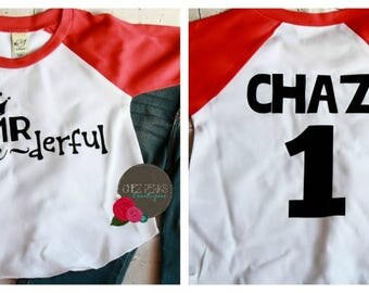 Mr Onederful Shirt Boys, 1st Birthday Boy Outfit, First Birthday Shirt Boy, Boys First Birthday Outfit