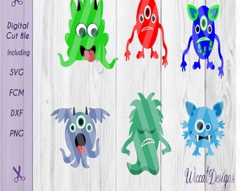 cute monsters svg, monsters svg, little monsters svg, die cut monsters, Funny monsters, cricut designs, t shirt svg, dxf file, Svg cut file