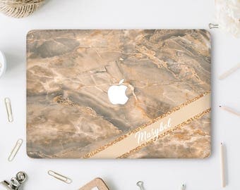 Marble Macbook case Monogram Macbook Air 13 Case Macbook Pro Hard Case Natural Stone Laptop Case Macbook 12 Inch Case Pro Retina 15 DV045