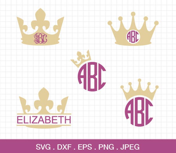 Download Crown Svg Crown Monogram Frames Svg Crown Frames Svg Princess