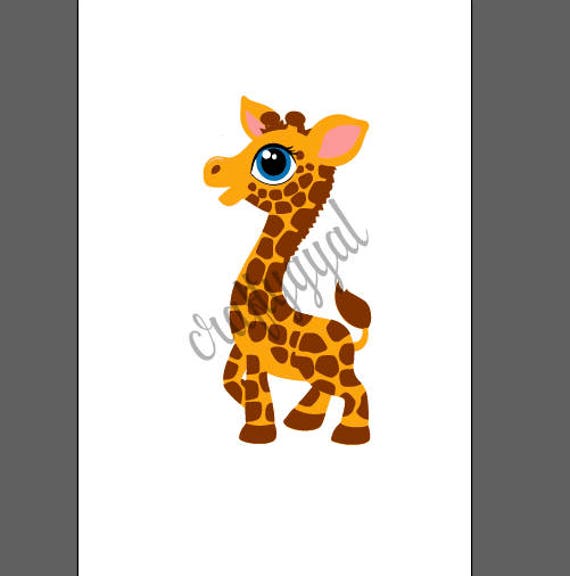 Download cute baby giraffe svg/animal theme nursery svg/ baby giraffe