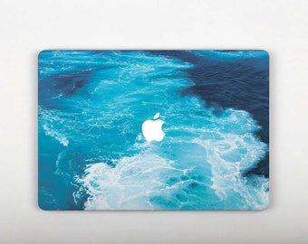 Ocean Wave Macbook Decal Skin Macbook Laptop Sticker Blue 13 inch Pro Decal Cover Nature Macbook 13 2016 Pro 13 Decal Computer Decal SG054