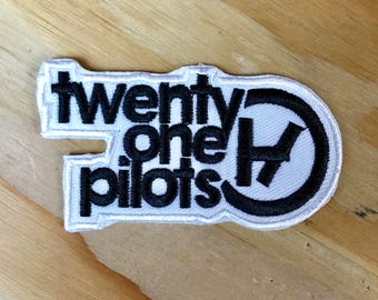 TWENTY ONE PILOTS Patch: 21 Pilots, Iron On, Handmade, Patches, Rare, Merch, Jacket, Rock, Cool, Boyfriend, Girlfriend, Gift Idea