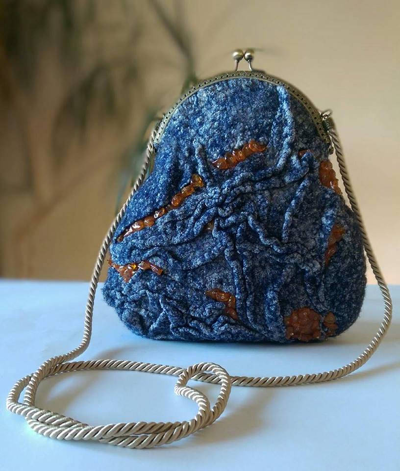 small felt bag