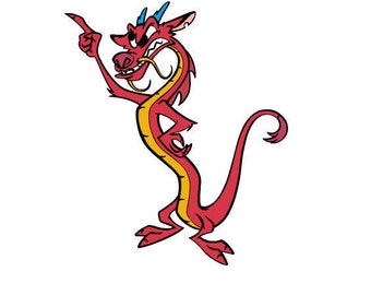 plush dragon named mushu is from the film mulan crochet doll