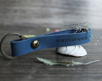 personalised gift|for|men anniversary gift|for|him husband gift mens gift boyfriend gift|for|husband leather custom keychain groomsman gift