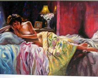 Painting Impressionist nude by Anascimento Impressionist Marvel