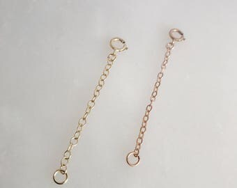 Necklace Extender. Gold Necklace Extender. Rose Gold Necklace Extender.