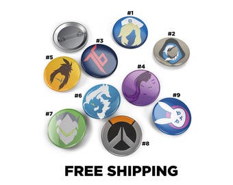 Overwatch Inspired Pin Pinback Button Badge