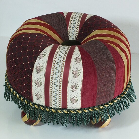 Round OTTOMAN Handmade & Unique