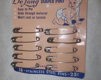 vintage diaper pins