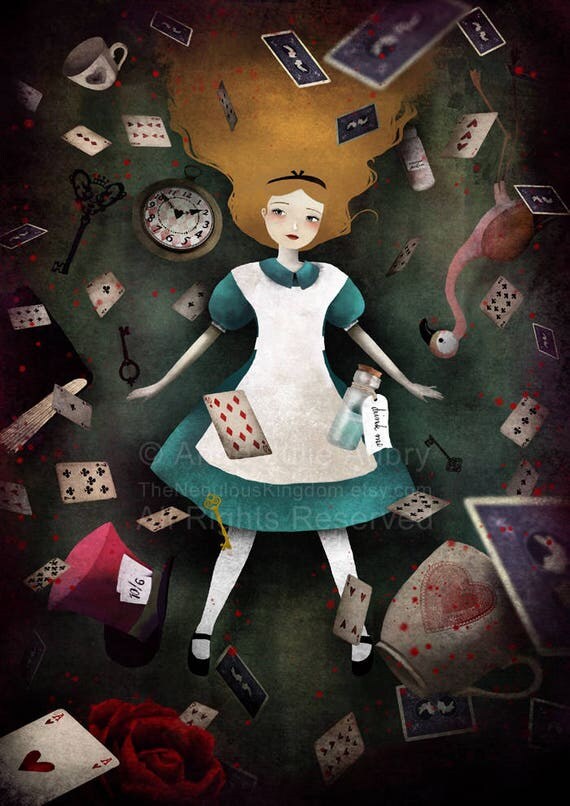 Down the Rabbit Hole Alice in Wonderland choose the style