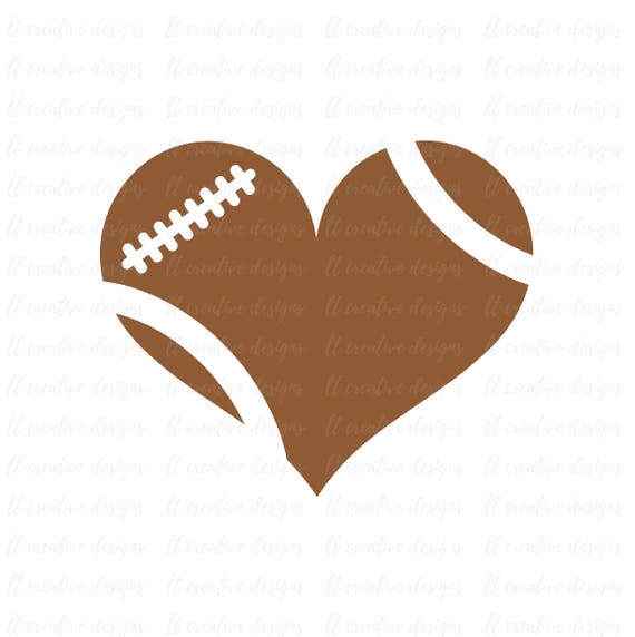 Download Football Heart SVG Football Love SVG Football SVG Football