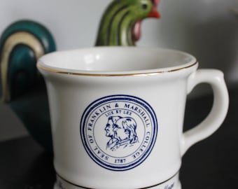 Vintage Franklin and Marshall College Shaving Mug, Vintage shaving gift, Vintage College shaving mug,alumni gift,Franklin & Marshall College