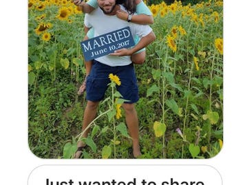 We Are Married or Engaged Penn State sign