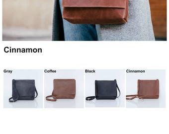 Brown Leather Crossbody Bag, Personalized Leather Bag, Crossbody Bag, Handmade Leather Bag With inside pocket, Leather Messenger Bag Women