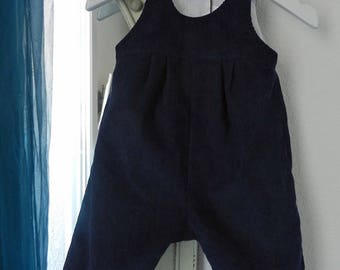 blue velvet overalls