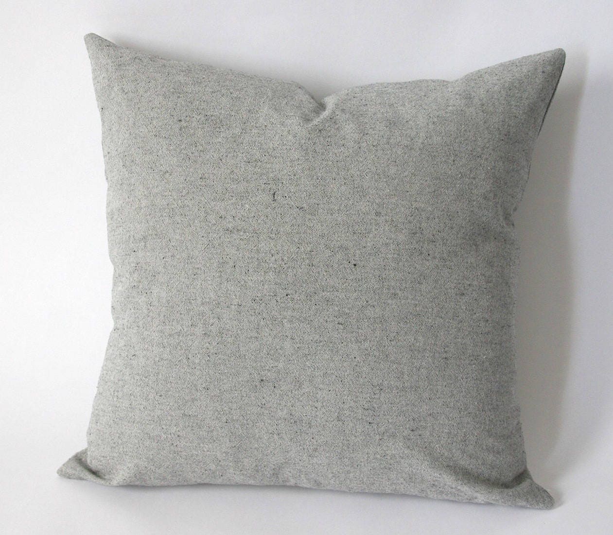 Heather Gray Collection / Solid Gray Pillow Cover / Gray