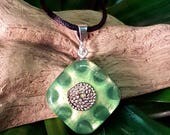Aventurine Orgone Pendant - Handmade Healing Jewelry - Spiritual Gift, Chi, Prana, Energy Balancing - Small