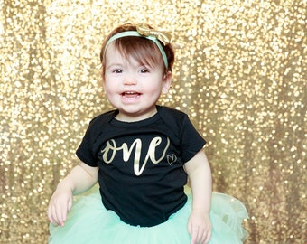 First Birthday Outfit Girl, Mint Gold Tutu Girl First Birthday Outfit, Birthday Shirt, Mint Birthday Tutu, Cake Smash Outfit