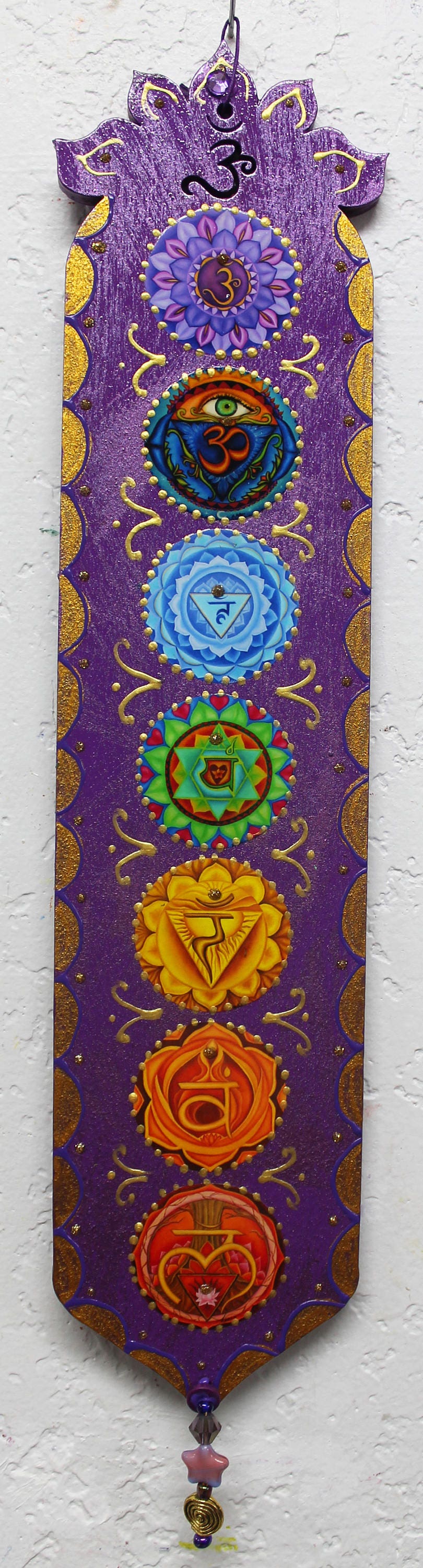 Chakra wall art meditation artzen wall decor yoga art