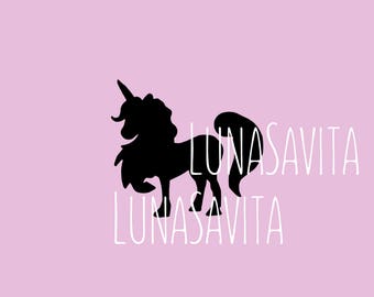 Unicorn SVG, Files for Cricut Design Space, Silhouette Studio, Die Cut Machines, Instant Download of svg, & png