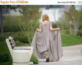 SALE Plus Size Clothing, Moroccan Kaftan, Formal Dress, Maternity Dress, Khaki Dress, Ball Gown Dress, Oversized Loose Dress, Floor Length D