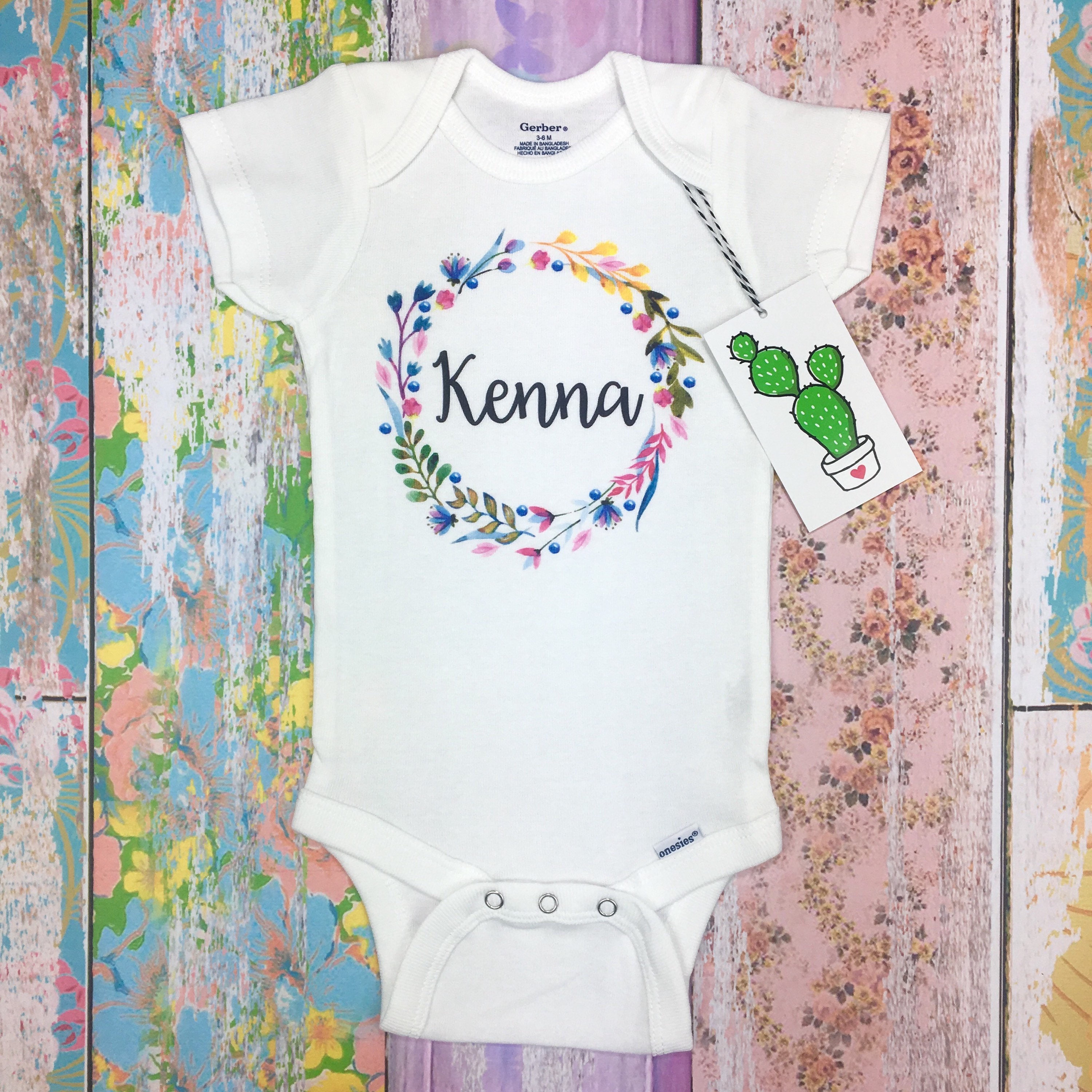 Custom Baby Girl Onesie Baby Girl Coming Home Outfit