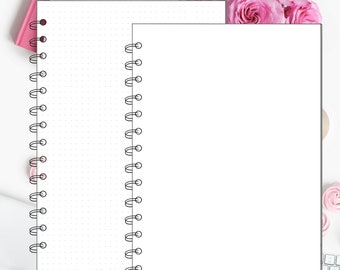 Digital Spiral Procreate Planner Pages - Digital Paper, Digital Planner, GoodNotes, Planner Pages, Spiral Pages, Procreate Planner