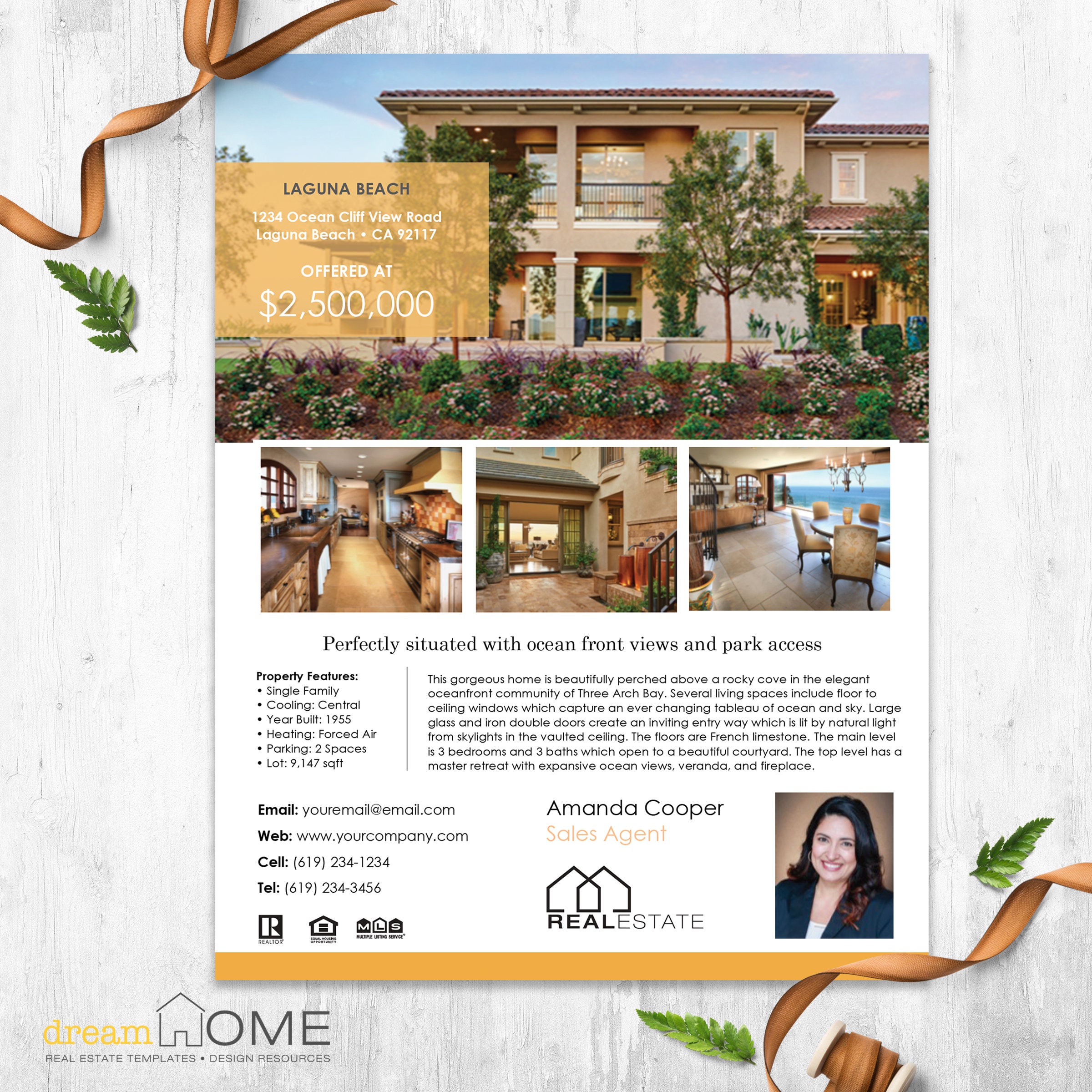 ms word real estate flyer template