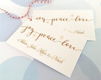 Custom Gift Tags Custom Christmas Tags Holiday Tags