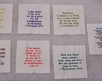 Bible verse fabric | Etsy