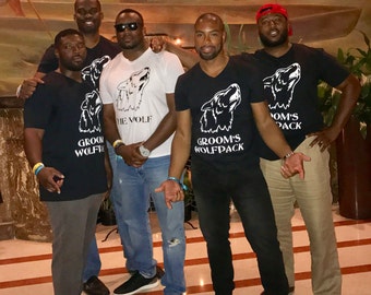 Wolfpack bachelor party shirts, bachelor party shirts, groom shirt, groomsman shirt, best man shirt