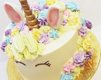 Unicorn Horn Cake Topper Set