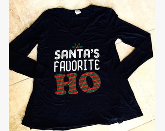 santas favorite hoe shirt