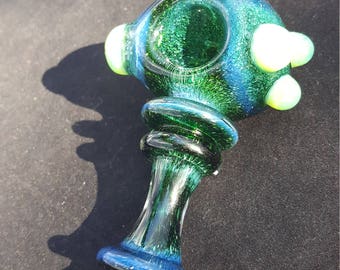 Royal green glass pipe