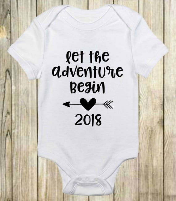 Let the Adventure Begin Baby Onesie Baby Announcement