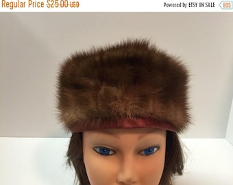 50offSale Gorgeous vintage dark brown mink fur hat