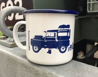 Land Rover Series 1 Enamel Mug