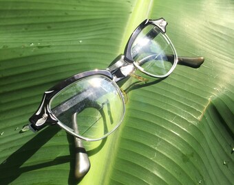 Cat Eye Glasses, Cat Eyeglasses, Black Cat Eye Glasses, Vintage Eyewear, Bausch & Lomb, Black Cat Eyeglasses, Vintage Glasses, Retro Cat Eye