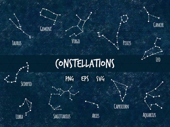 Download Constellation Clipart Constellation cut files Zodiac SVG