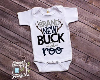 Baby boy outfit, Brand New Buckaroo, Baby Deer, Baby Shower Gift, Baby boy clothes, Baby girl clothes, Newborn Outfits, Newborn Set