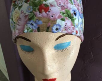 Ponytail scrub hat