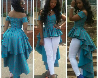 Ankara top, African Clothing, African fashion, hogh low top, Ankara fashion, African print top, ethnic, African print fashion