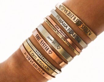 Custom Bracelet Personalize Cuff Band Bracelet Bible Verse Bracelet Scripture Custom Saying Custom Quote Bracelet Personalized Quote