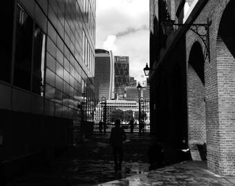 Black-And-White Photography, BW Photography, London Photography, Monochrome Home, London Poster, Europe Photo, Blackandwhite Print, Square